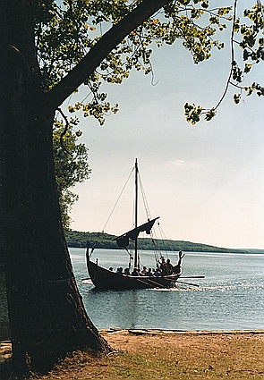 Slavenboot auf dem Tollensesee
